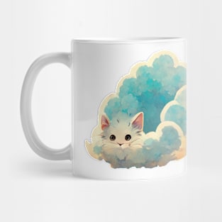 cute cat in a cloud Mug